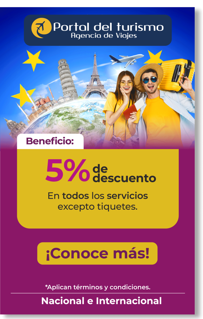 Obtén 5% de descuento en todos los servicios excepto tiquetes.