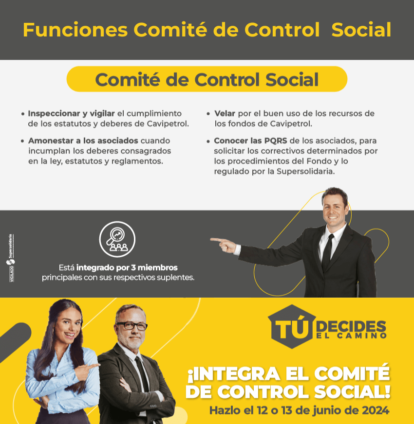 Integra el comite de control social