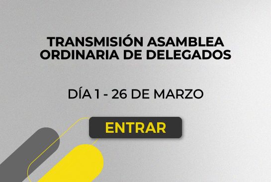 Botón Transmisión Asamblea Ordinaria de Delegados