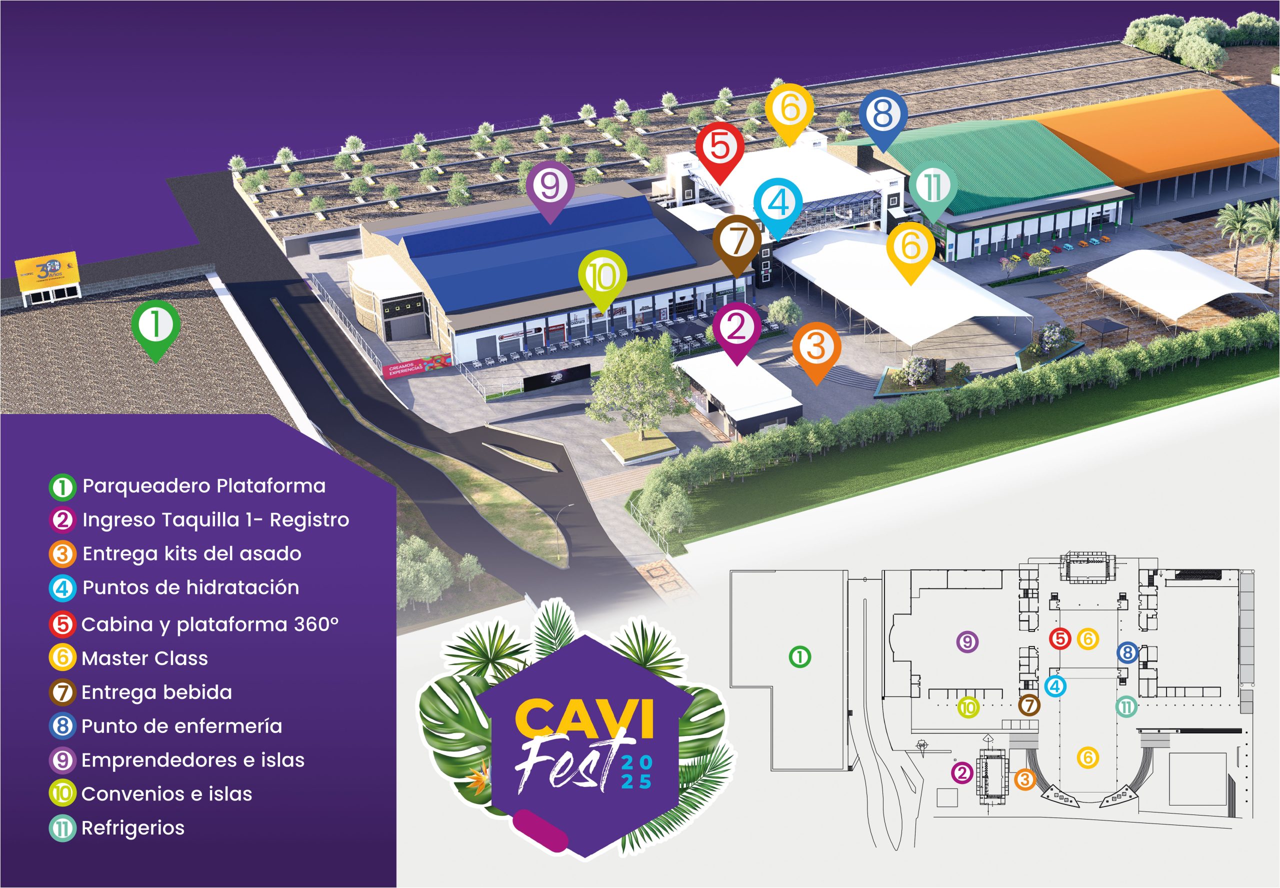 Mapa Bucaramanga Cavifest