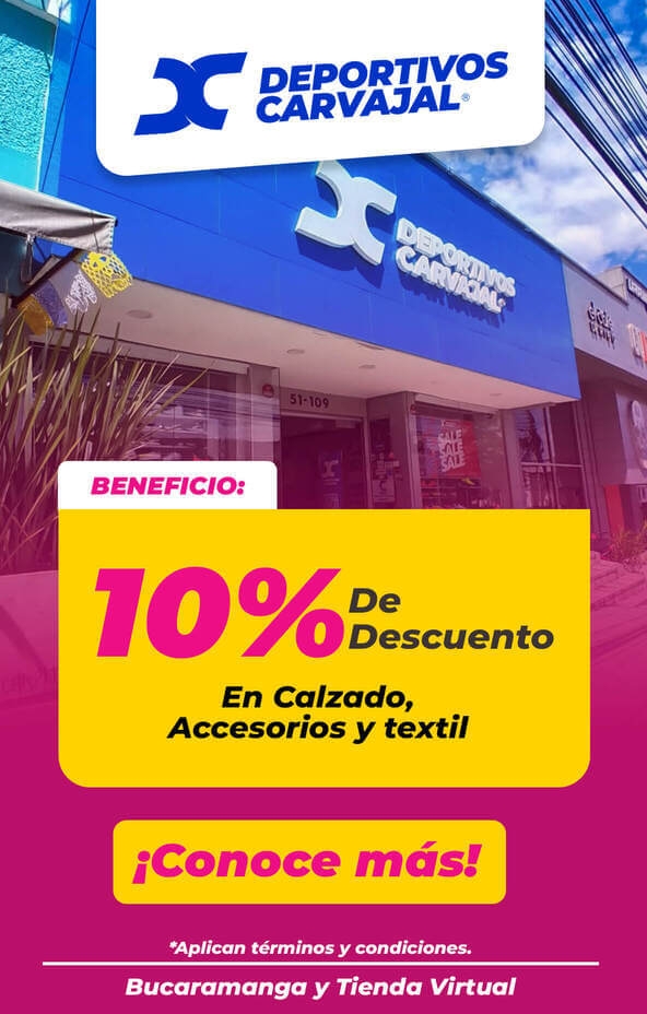 Deportivos carvajal descuento mayo 2024